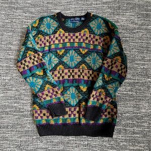 Hand stitched wool sweater